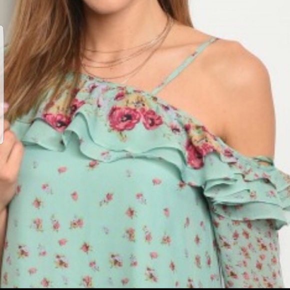 🎉HP🎉Off Shoulder Dress with Ruffles - Picture 4 of 8